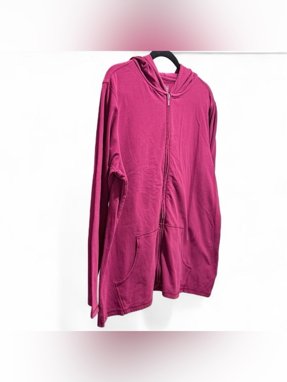Great Northwest Clothing Company Fuchsia Pink Zip-Up Hoodie - Picture 2 of 6